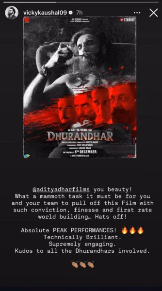 Vicky Kaushal praises Aditya Dhar’s Dhurandhar, calls it ‘supremely engaging’; his response hints at Uri actor’s involvement in the sequel | Bollywood News