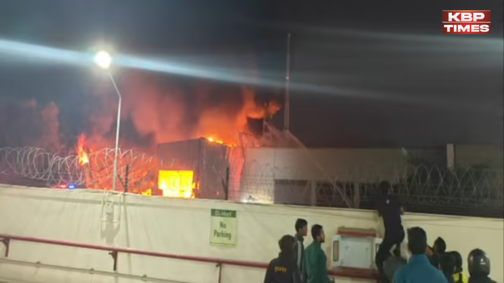 Jaipur JCB workshop fire