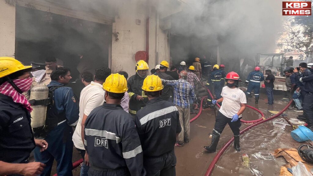 Hyderabad Nampally Fire News