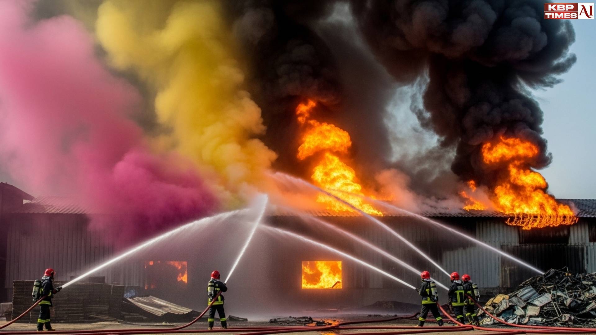 Haryana Color Factory Fire News