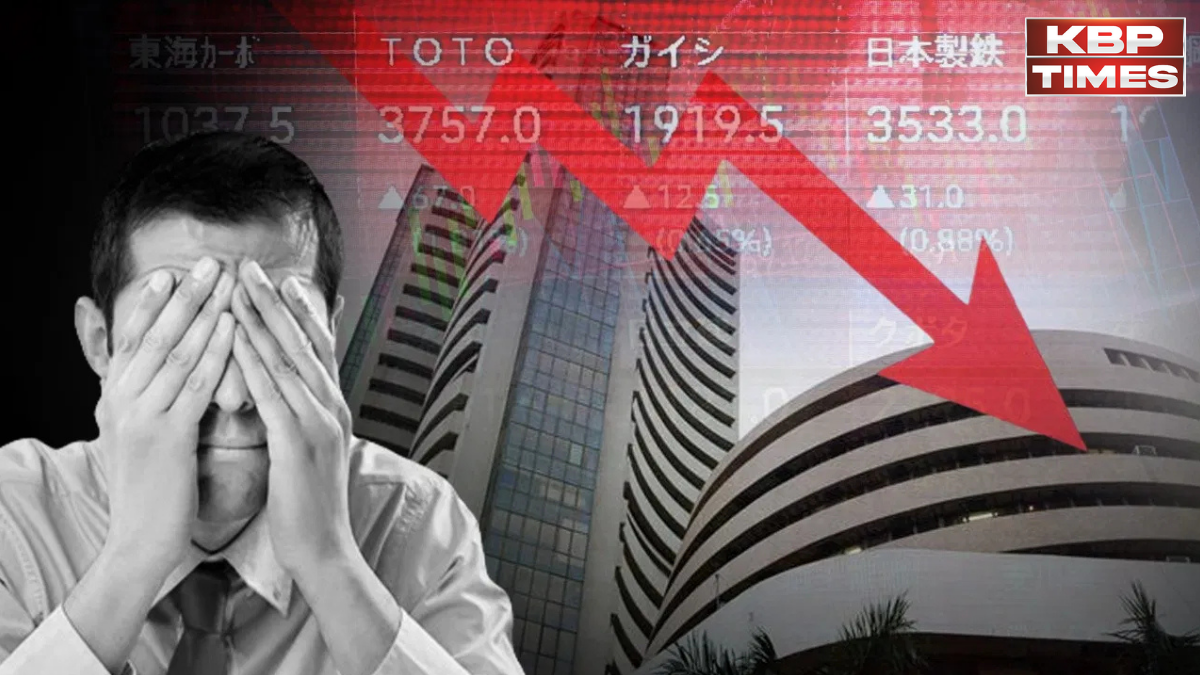 sensex down in market
