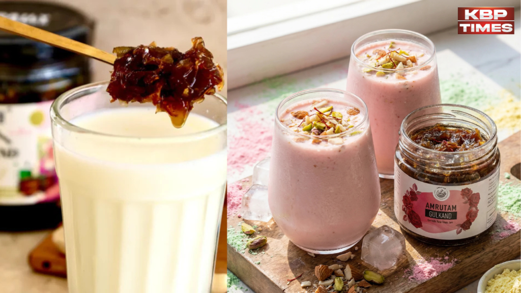 Dhoodh mix Gulkand for good health