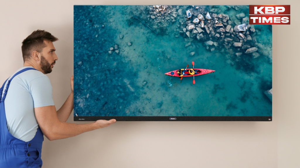 LED TV on wall