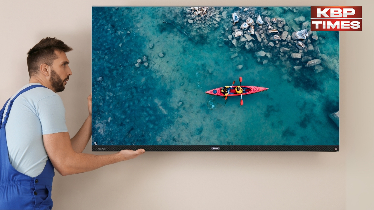 LED TV on wall
