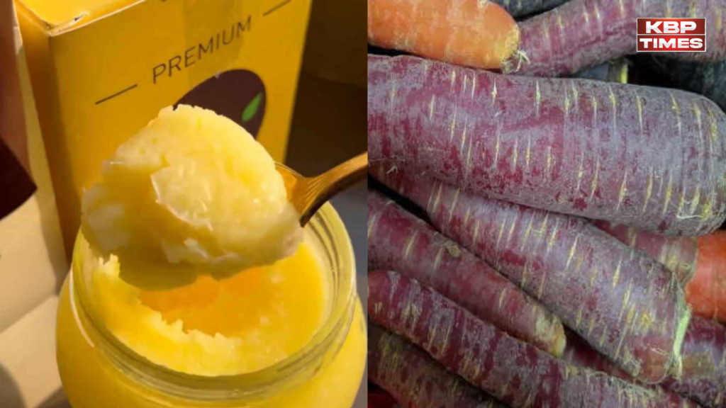 desi ghee and carrots