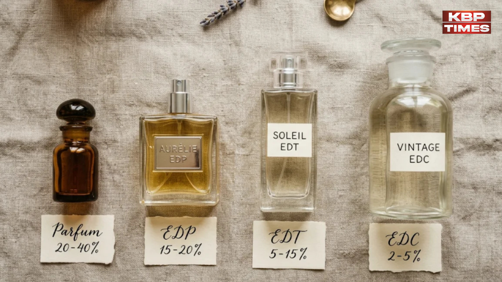 Perfume code on bottle