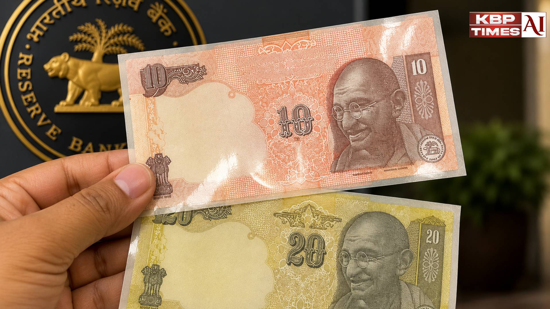 10 and 20 Rupees Plastic Notes