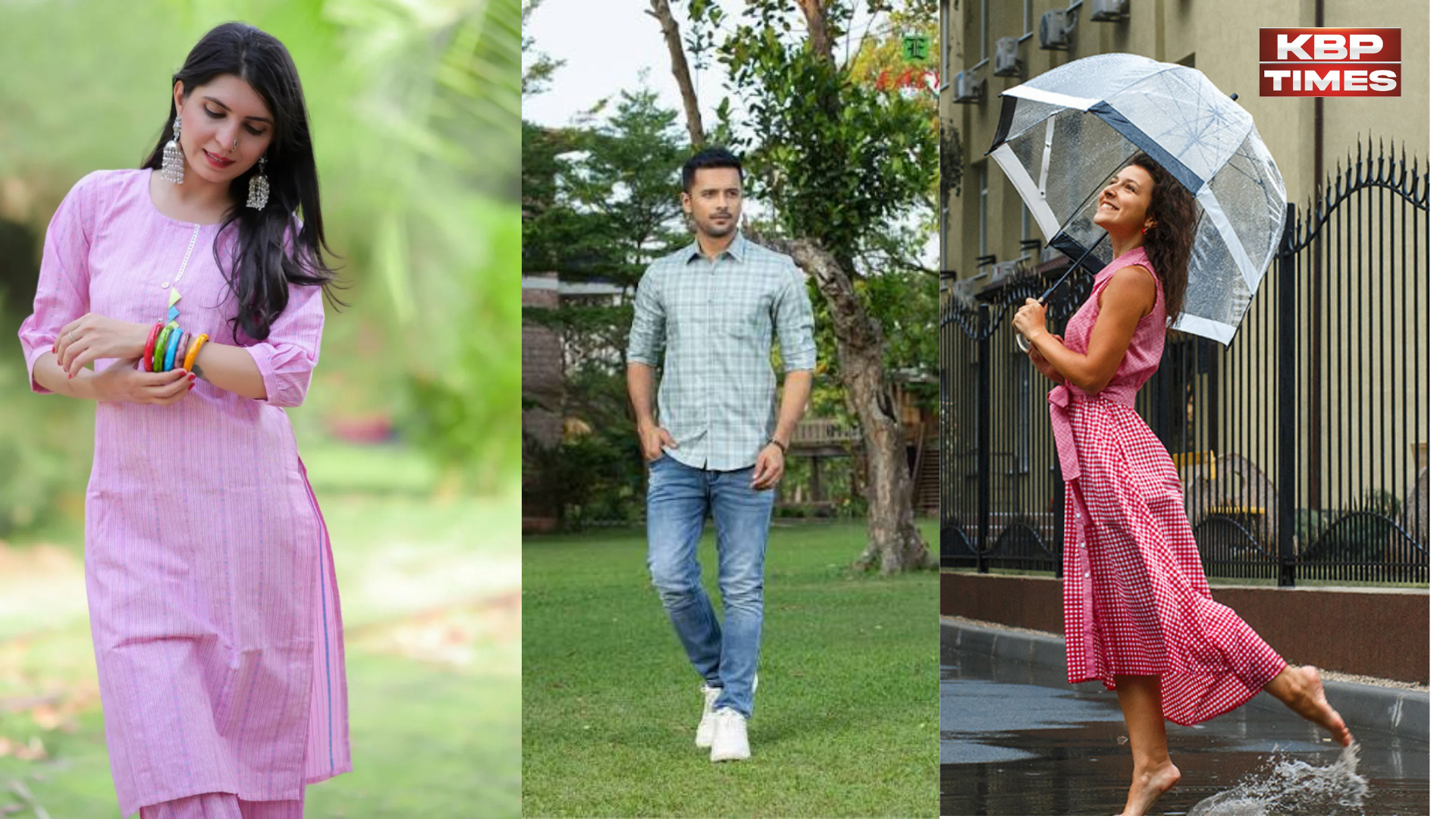 Dress in rainy season