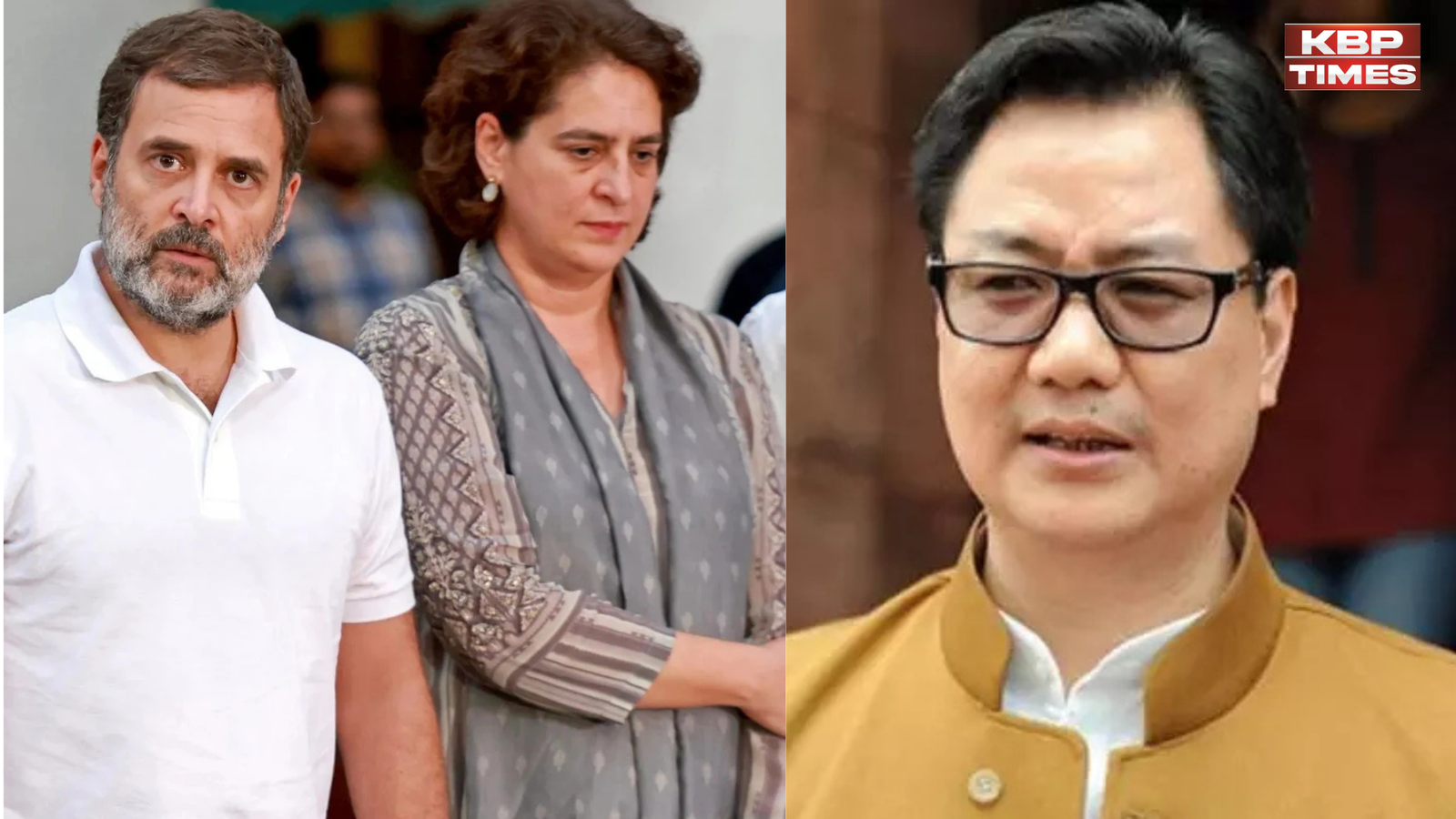 Kiran rijijiju and rahul-priyanka
