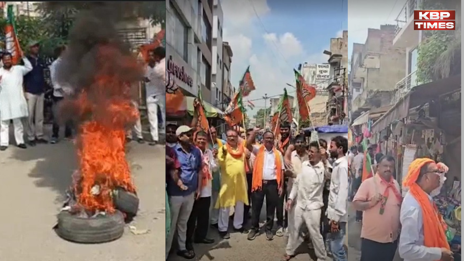 ABVP protest in Jharkhand