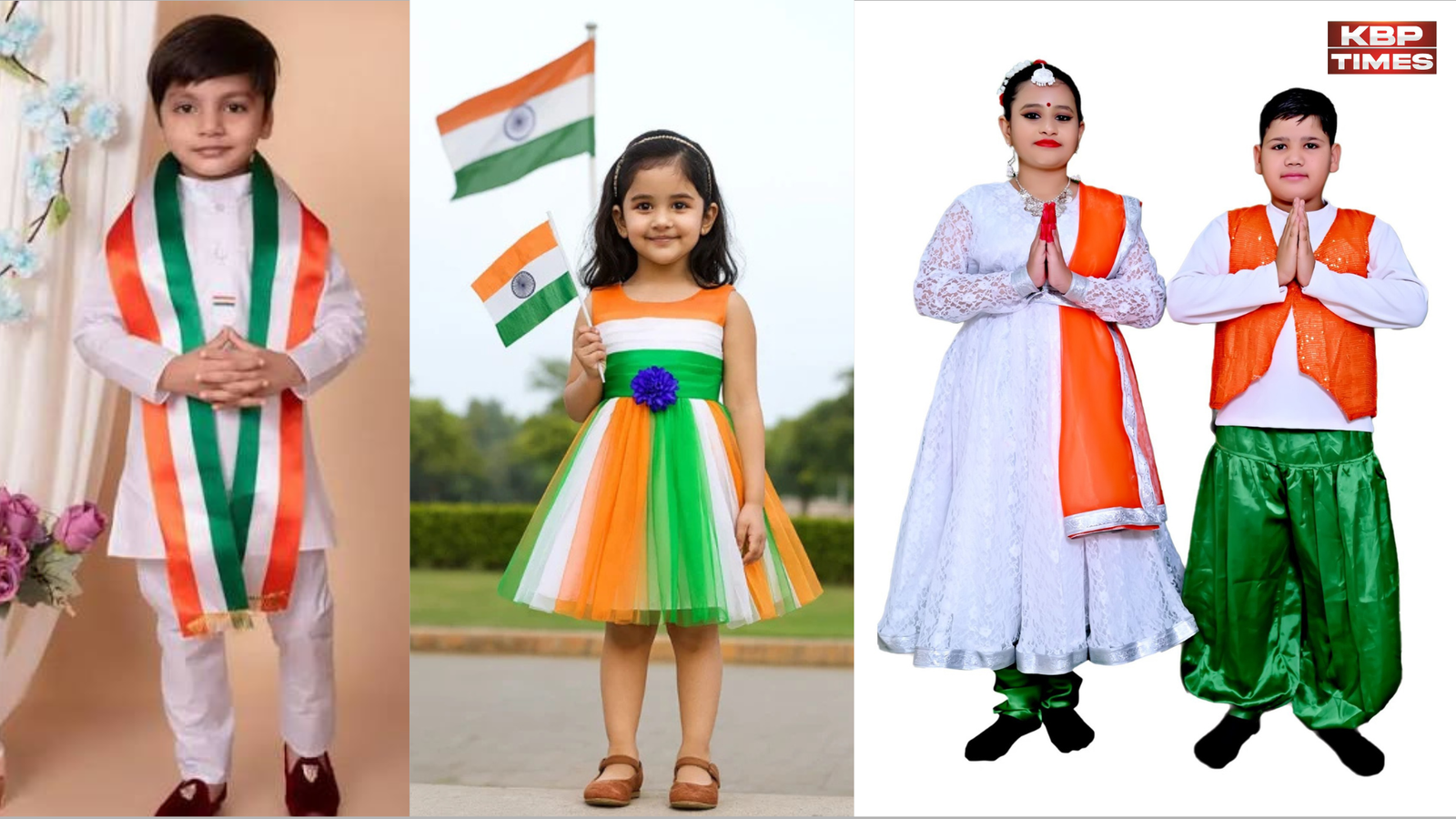 Kids Dress on Independance day
