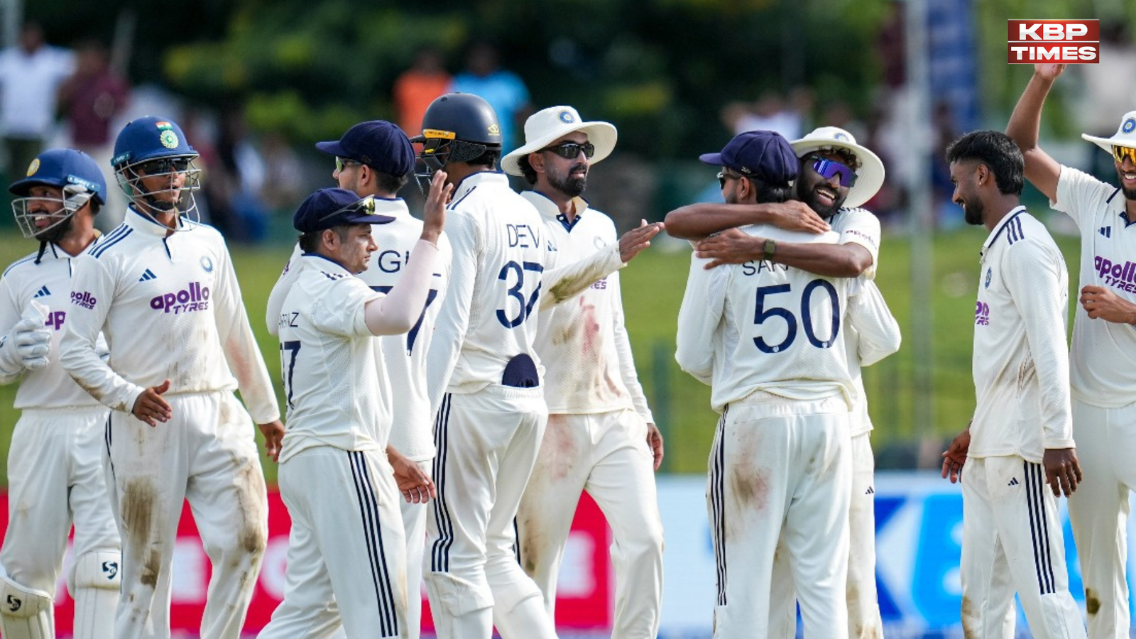 India win the test match against shri lanka