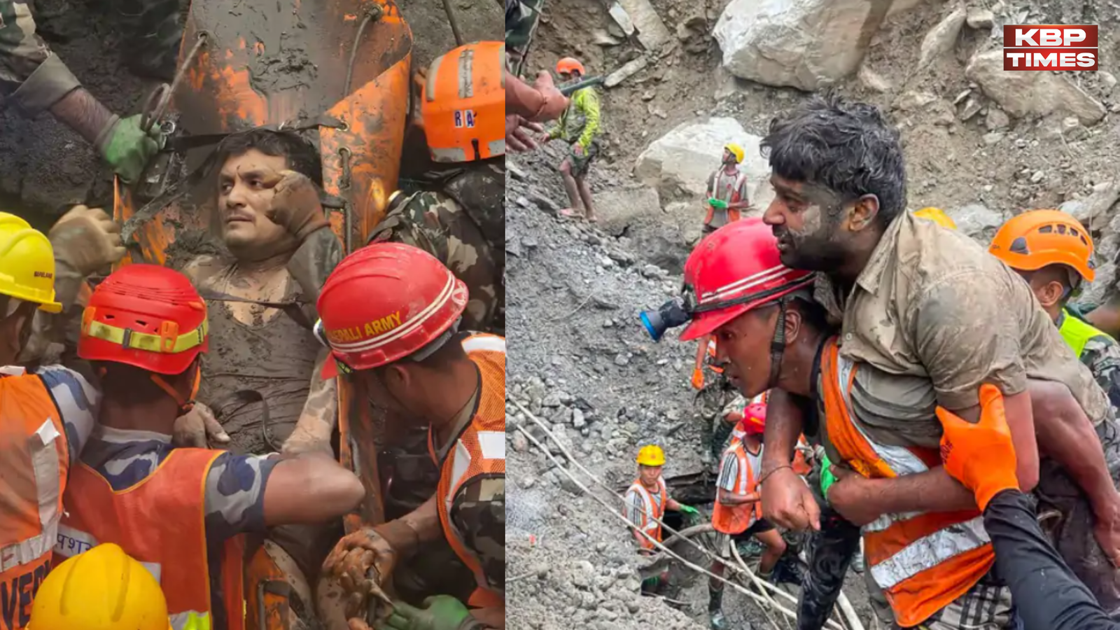 rescue two worker