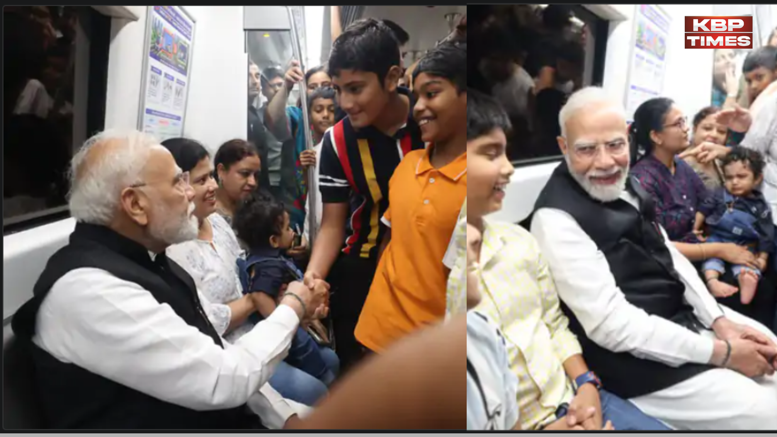 PM Modi in Metro