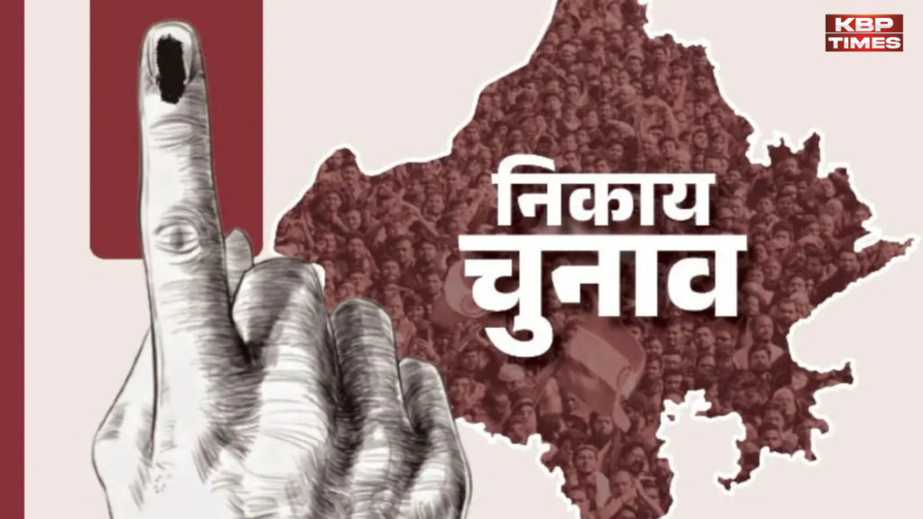 Voting for urban bodies election in rajasthan