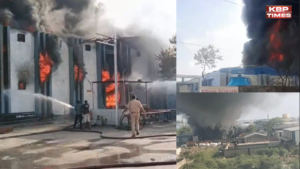 बगरू की फैक्ट्री में लगी भीषण आग; सभी मजदूर निकले बाहर, छह दमकलों ने पाया आग पर काबू