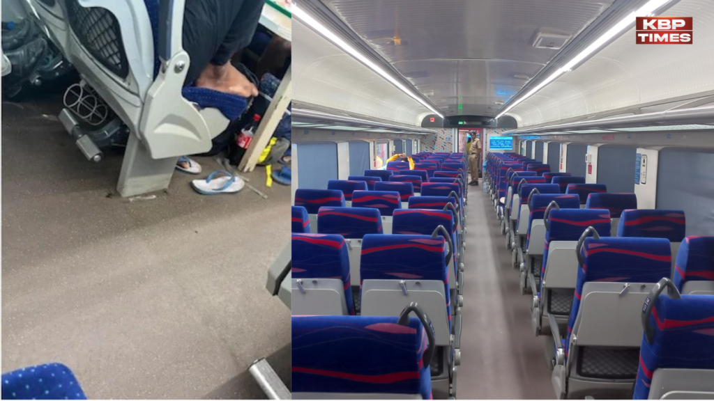 Civic sense of Indians in train