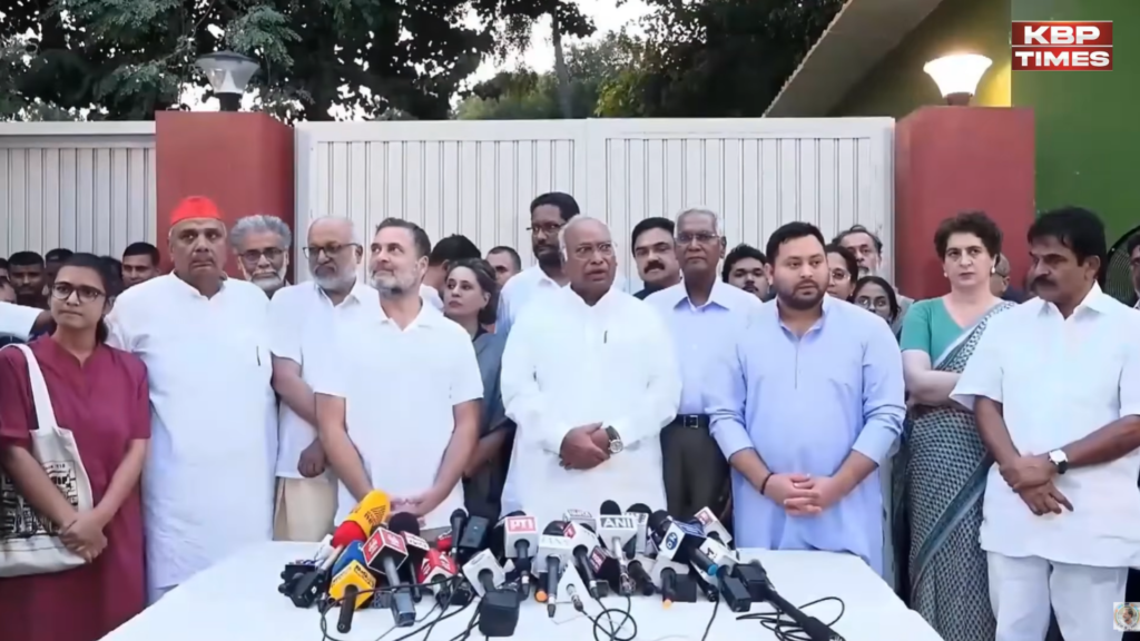 Opposition leaders's press conference on gyanesh kumar