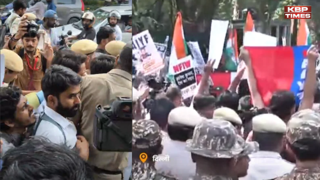 Protest in delhi